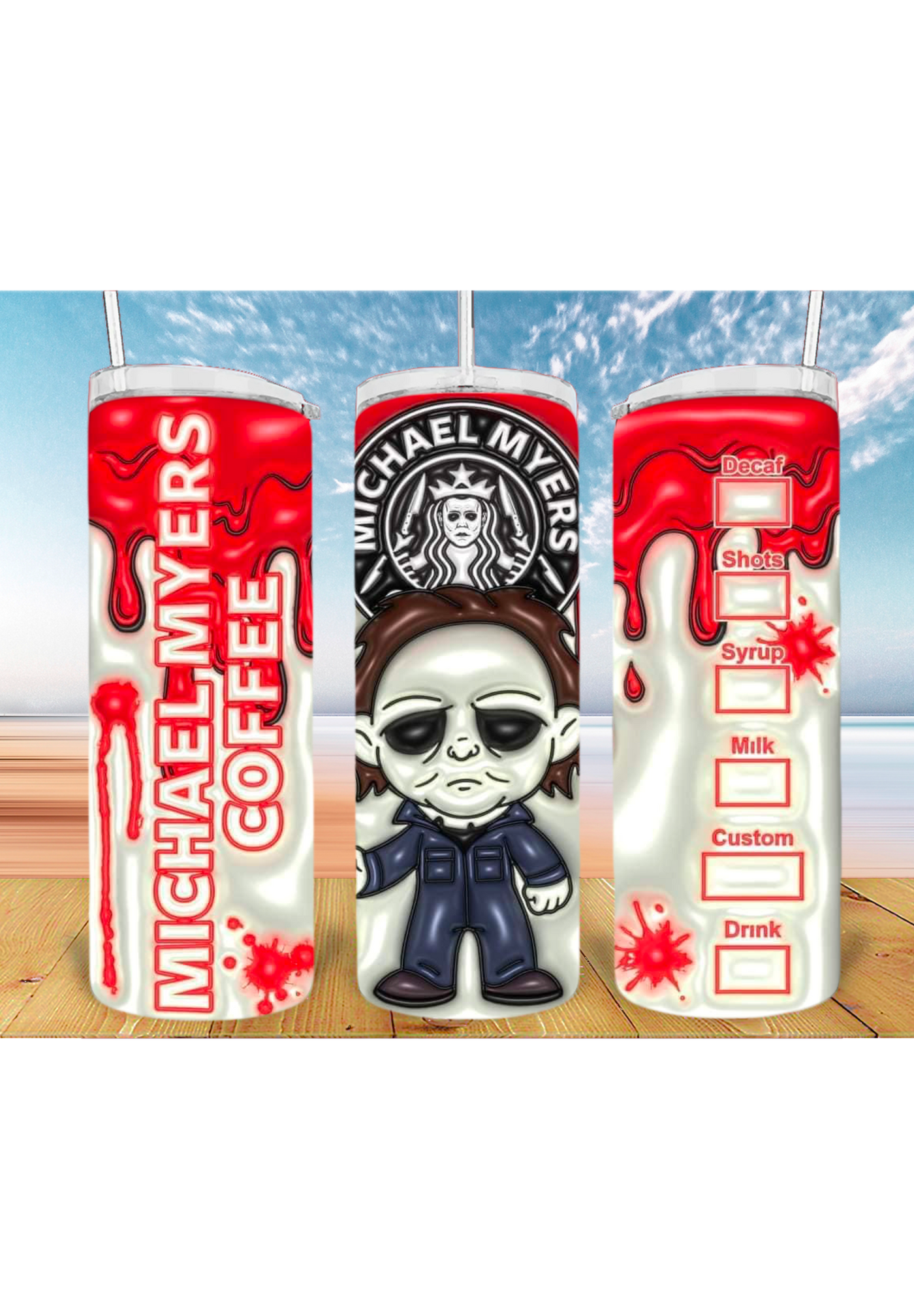 Custom Drinkware Wraps – Katy, Baytown, Galveston, TX
