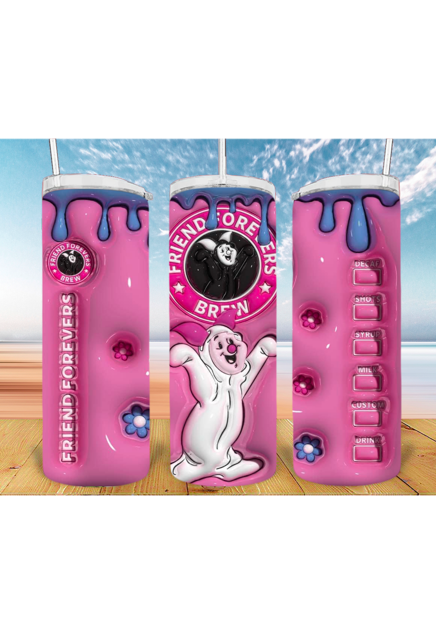 3D 20oz Tumbler Sublimation Print