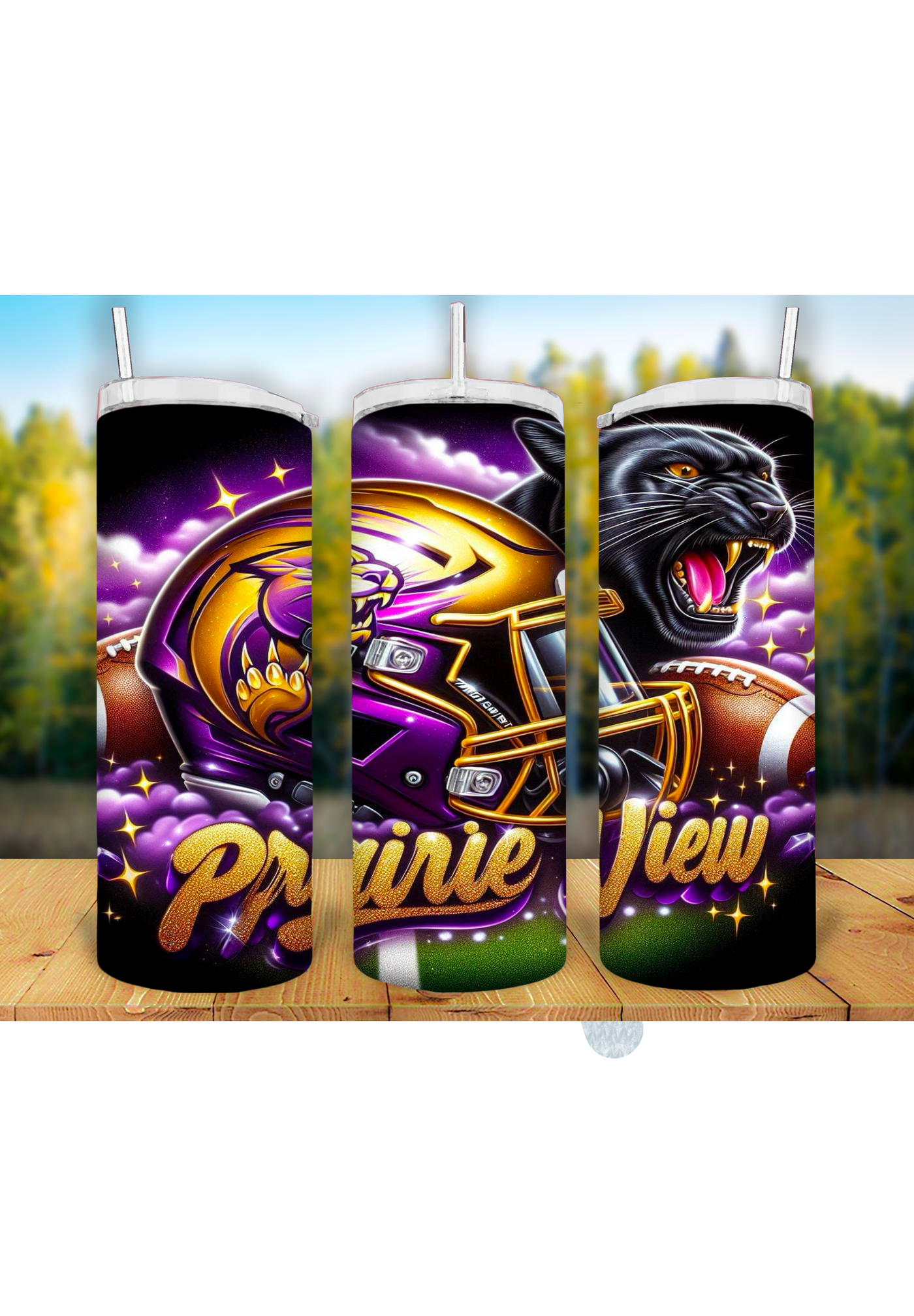 Football Game Day 20oz Sublimation Tumbler Wrap – Ready to Print for Sports Fans