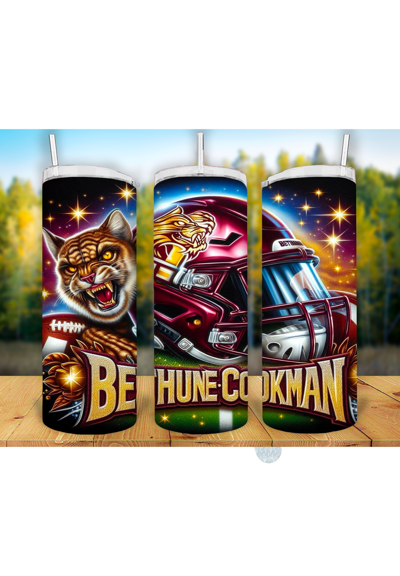 Football Game Day 20oz Sublimation Tumbler Wrap – Ready to Print for Sports Fans