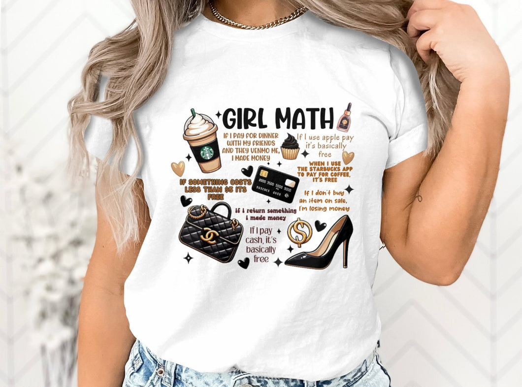 Girl Math DTF, Tiktok Trending, Girl Math, Hang On Let Me Girl Math This