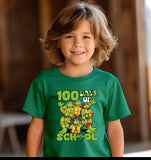 100 days of School Ninja Turtle DTF Youth