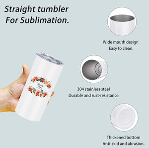 15oz Skinny Sublimation Tumbler