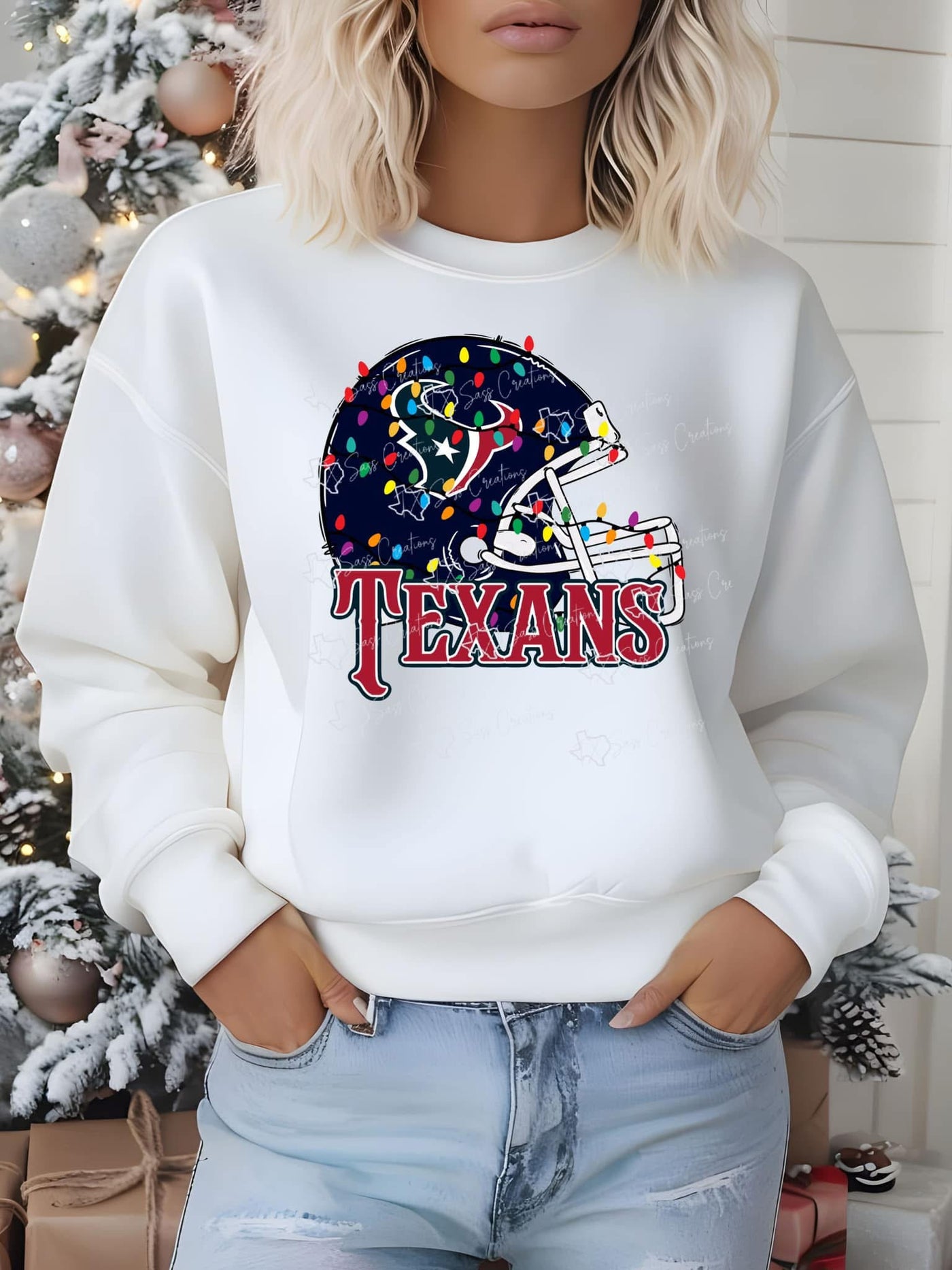 Christmas Texans DTF Ready to Press Transfer – Celebrate the Season with Houston Texans Pride