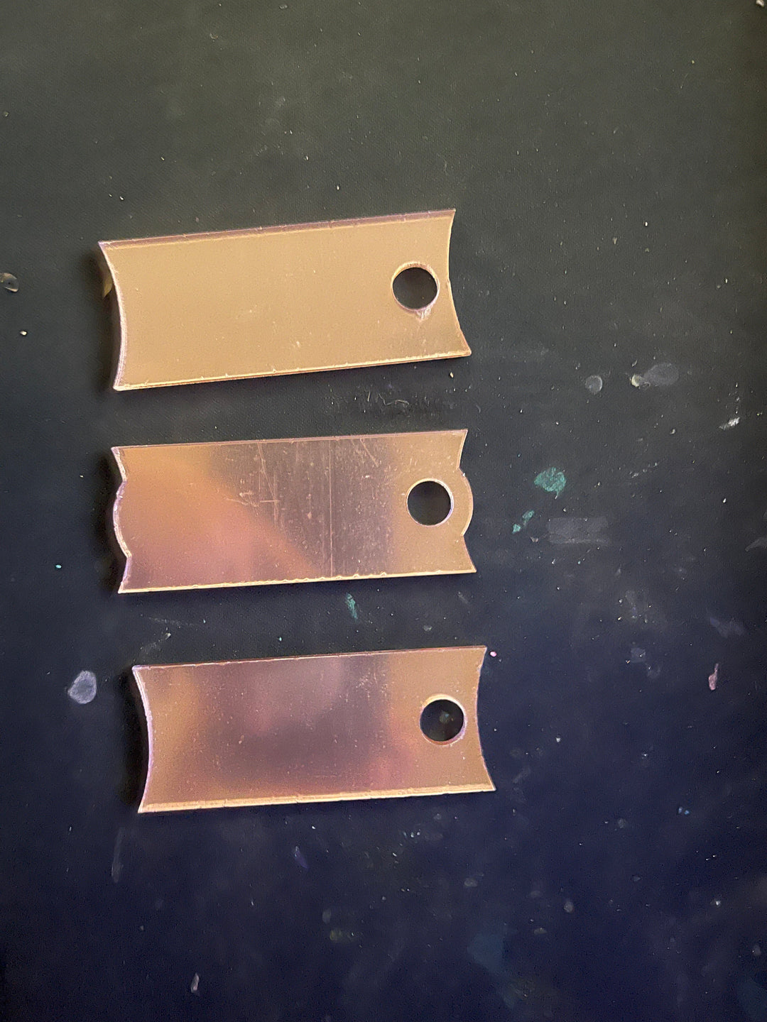 Acrylic Tumbler Tag – Fits Stanley 40oz Tumbler – Customizable Name Plate Blank