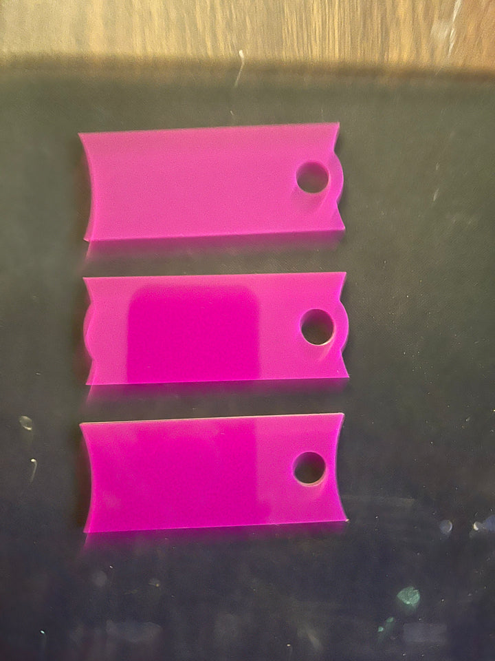 Acrylic Tumbler Tag – Fits Stanley 40oz Tumbler – Customizable Name Plate Blank