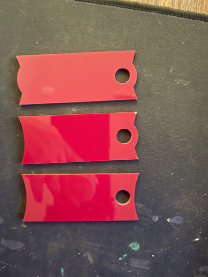 Acrylic Tumbler Tag – Fits Stanley 40oz Tumbler – Customizable Name Plate Blank