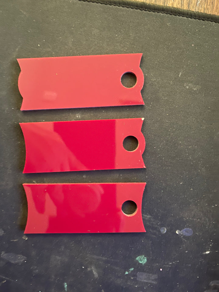 Acrylic Tumbler Tag – Fits Stanley 40oz Tumbler – Customizable Name Plate Blank