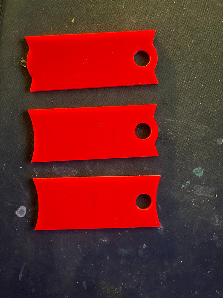 Acrylic Tumbler Tag – Fits Stanley 40oz Tumbler – Customizable Name Plate Blank