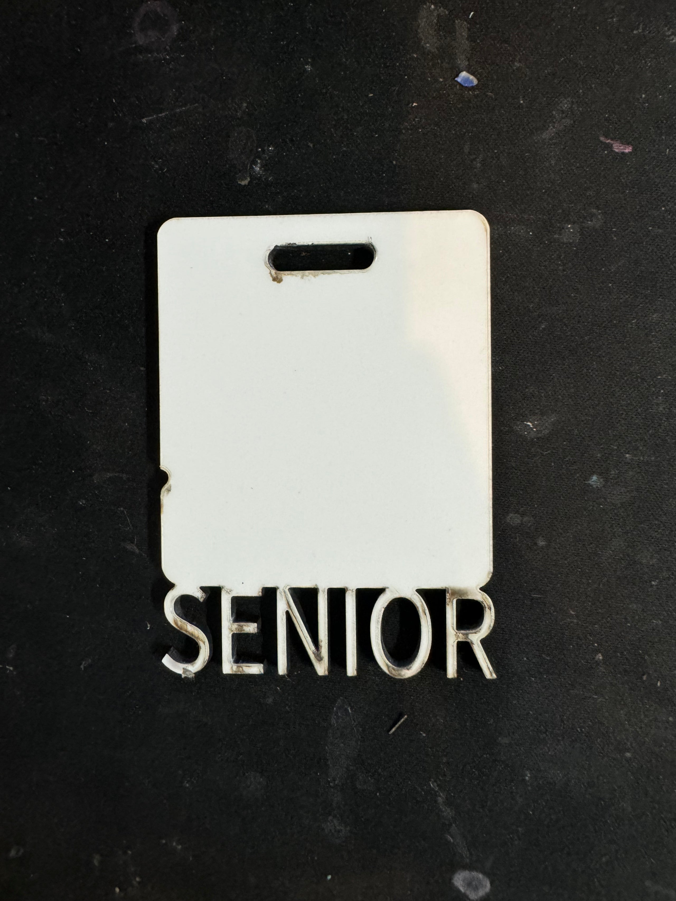 Senior Graduation Square Keychain Single Side Blank – Customizable Keepsake for Graduates