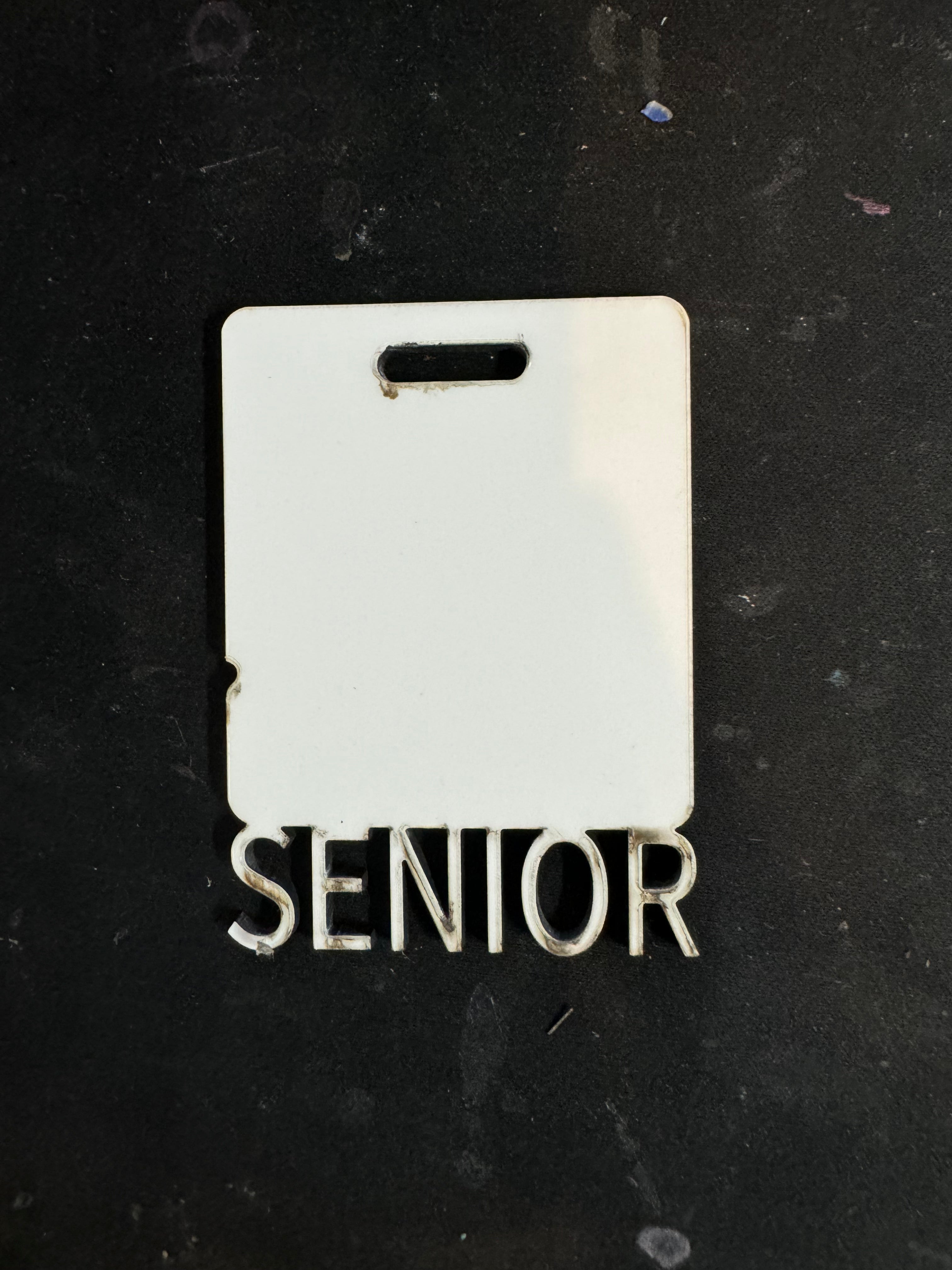 Senior Graduation Square Keychain Single Side Blank – Customizable Keepsake for Graduates