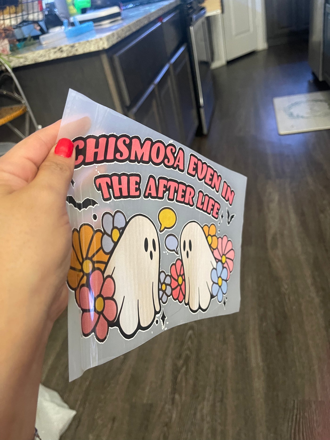 Chismosa even in the after life Halloween DTF