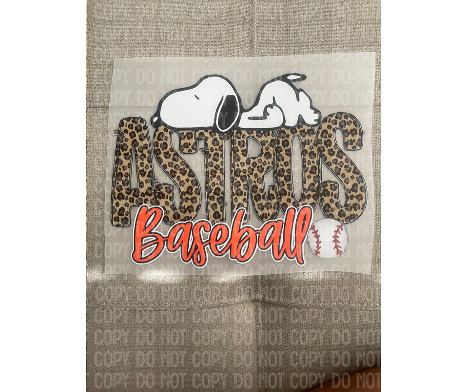 Astros snoopy  DTF