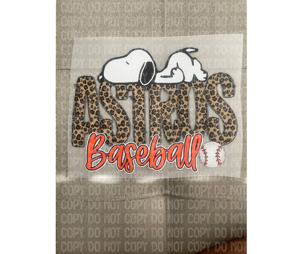 Astros snoopy  DTF