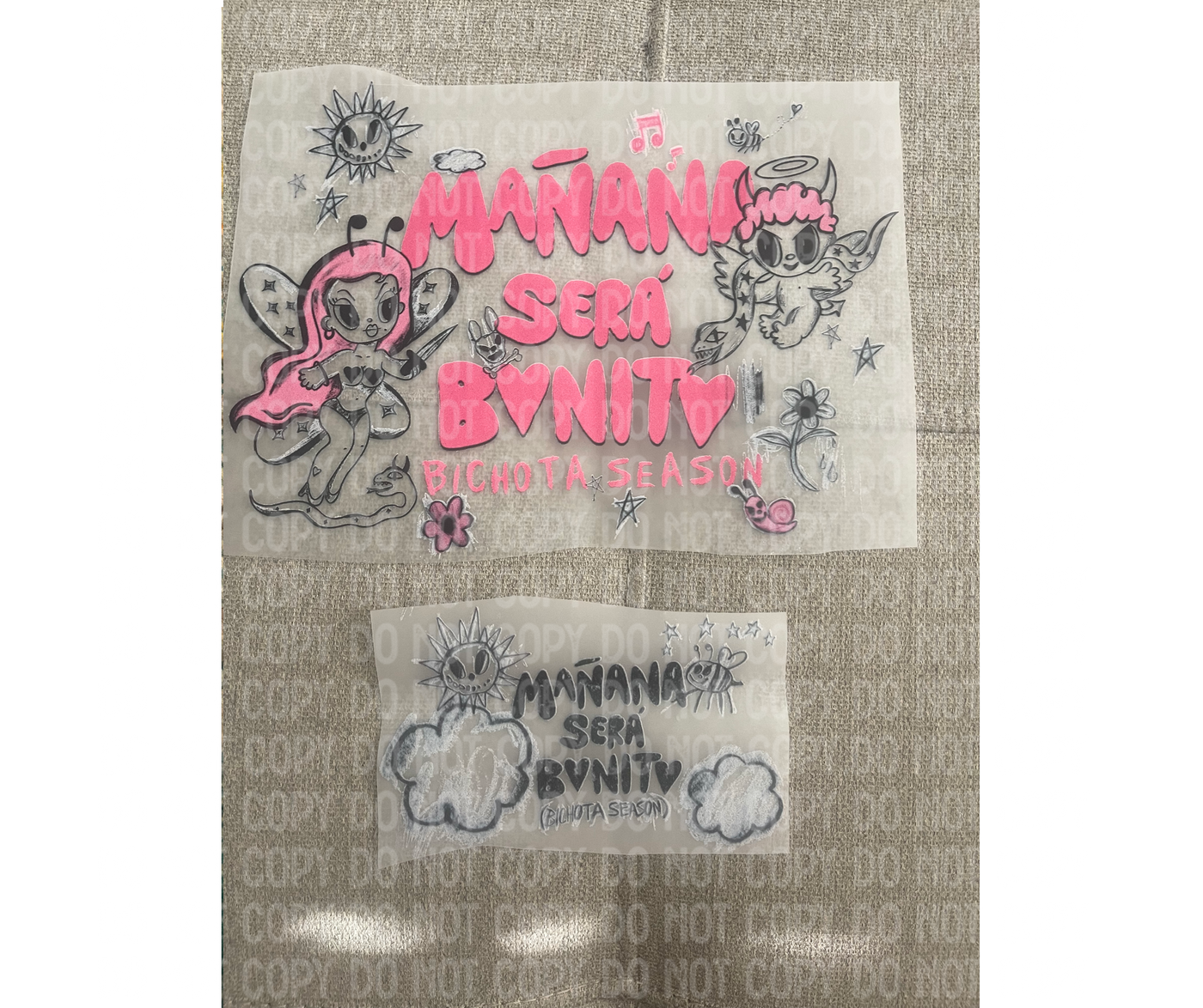 Manana sera bonito DTF back and pocket size