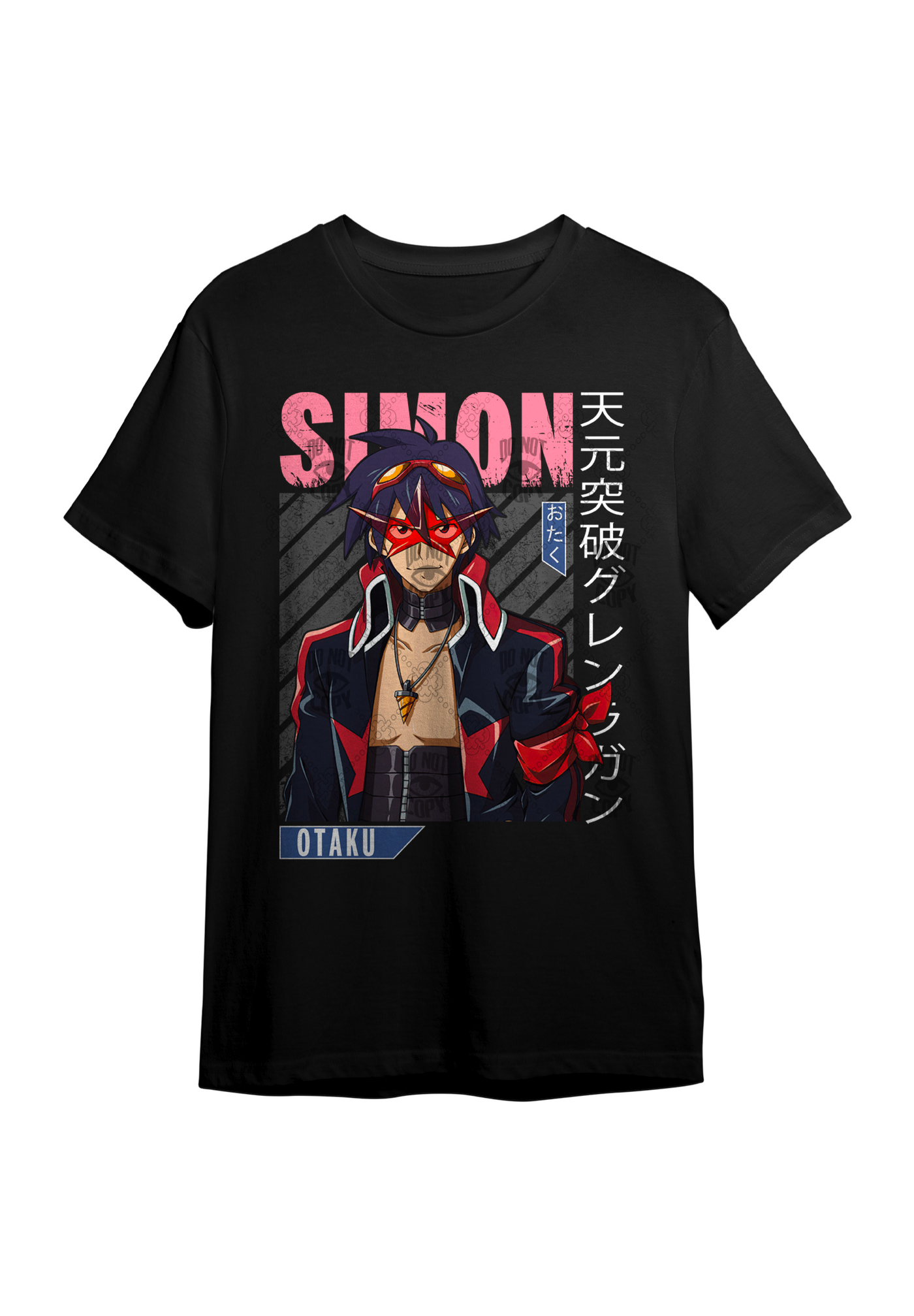 Simon anime DTF ready to press transfer