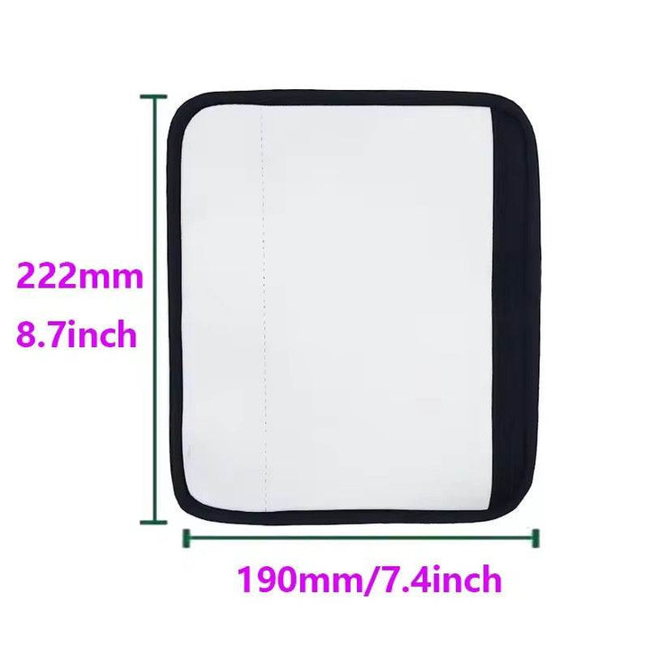 Sublimation Car Seat Belt Pads – 2 Pack | Soft Customizable Seatbelt Covers for Heat Transfer & Personalized Printing