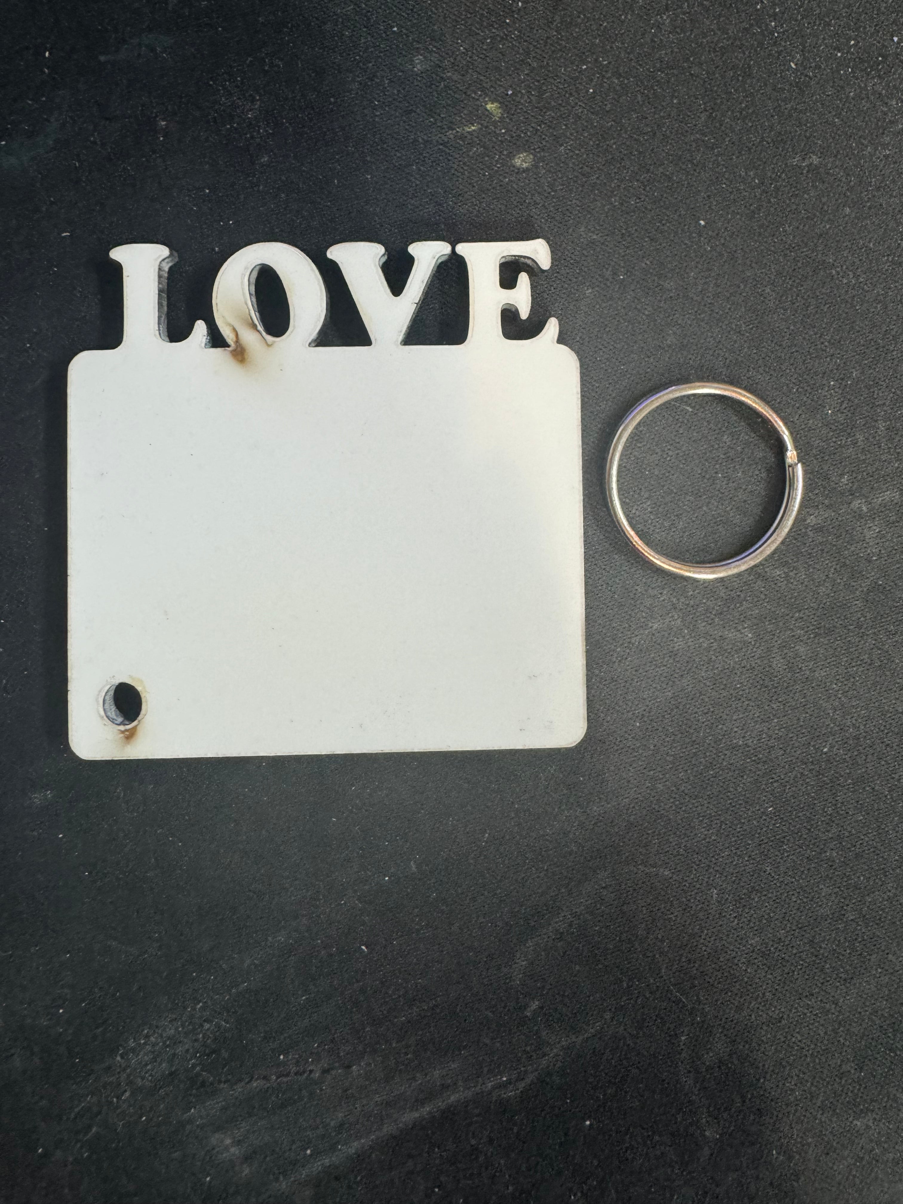 Love Sublimation Keychain MDF Blank – Create Personalized Gifts Full of Heart