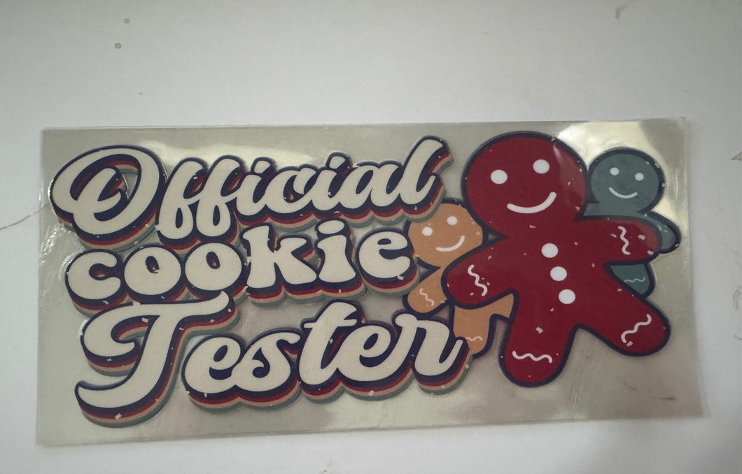 Vibrant 16oz UV DTF Wrap - 'Official Cookie Tester'