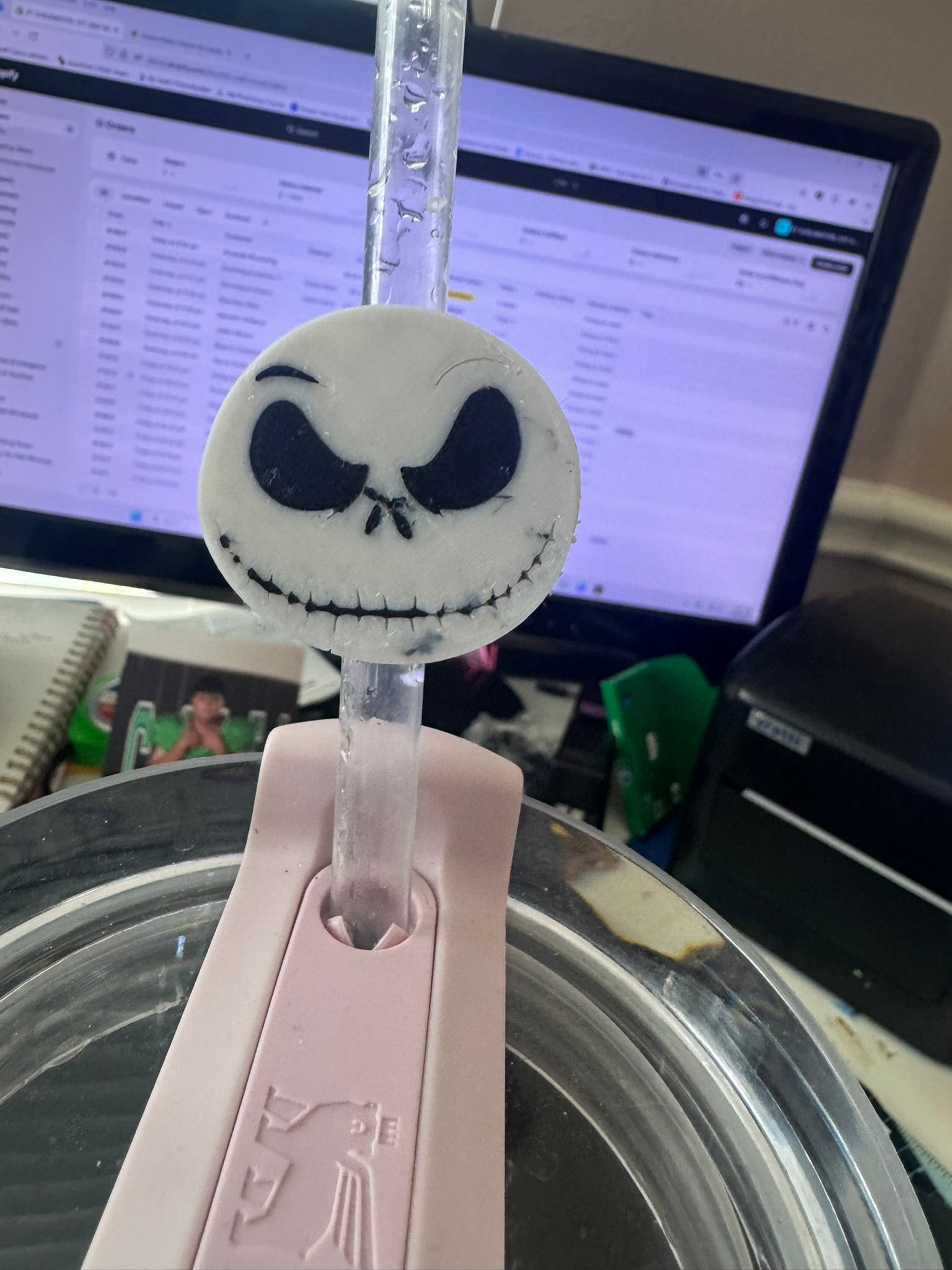 Spooky Straw Topper for Stanley – Halloween Cup Accessory, Fun Drinkware Add-On