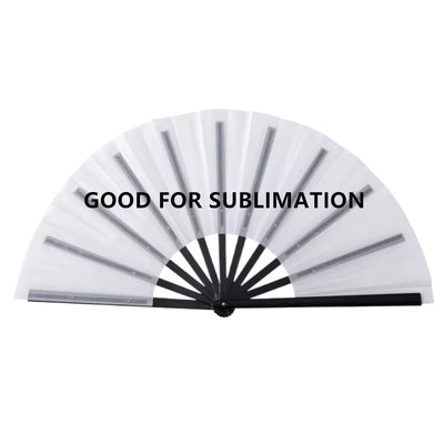 Sublimation Hand Clack Fan – DIY Printable Plastic Polyester Festival Fan, Personalized for Events & Gifts