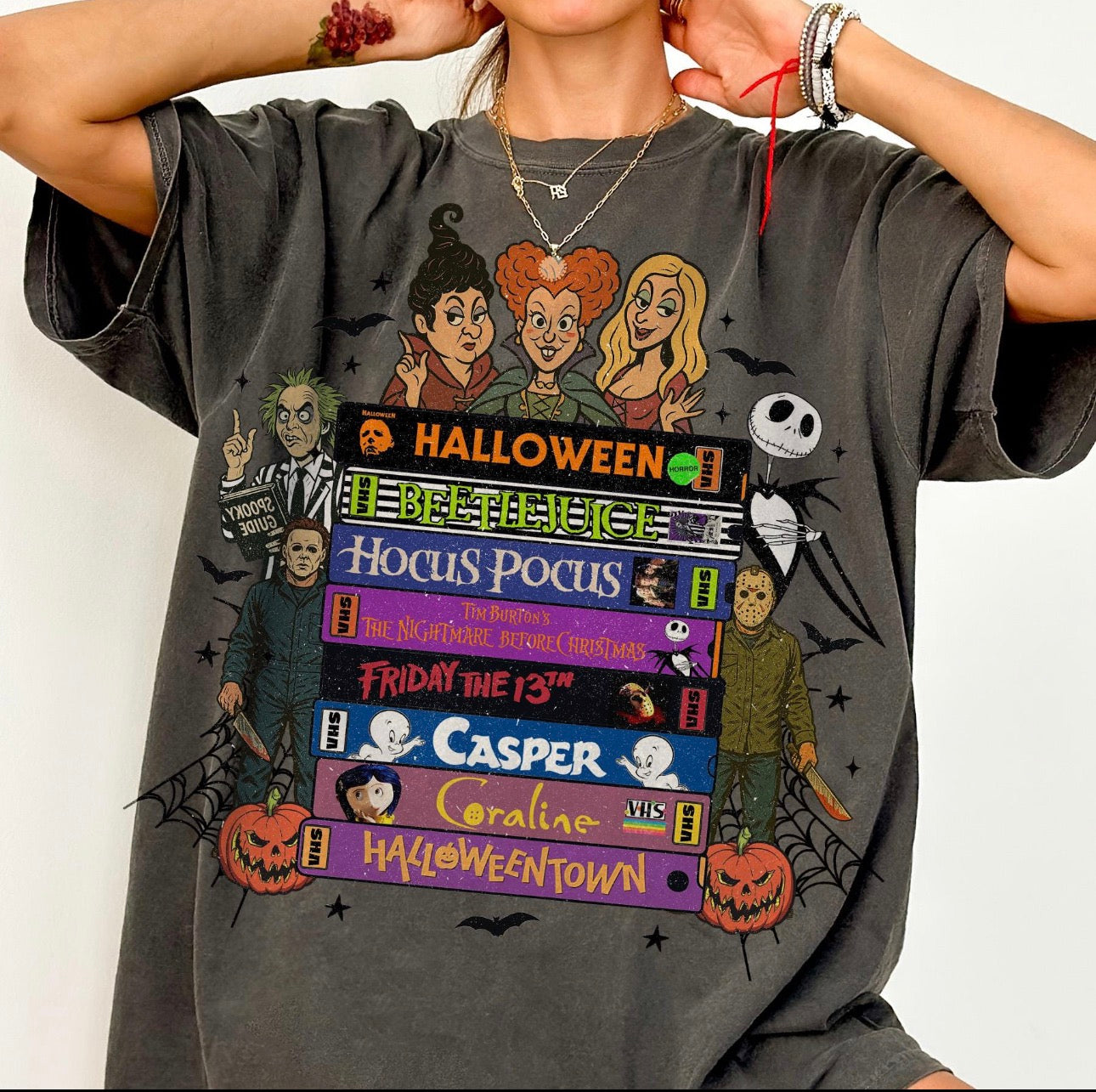 Halloween DTF Transfer – Scary Movie Inspired Ready-to-Press Design