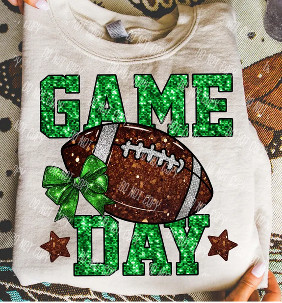 Football Game Day DTF Transfer – Bold Team Spirit Design, Ready to Press