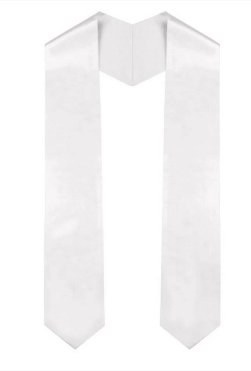 Graduation Stole Adult 72” – Sublimation Blank Graduation Sash for Custom Senior Designs & School Events