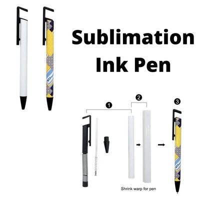 Blank Sublimation Pen for Heat Press with Shrink Wrap Sleeve