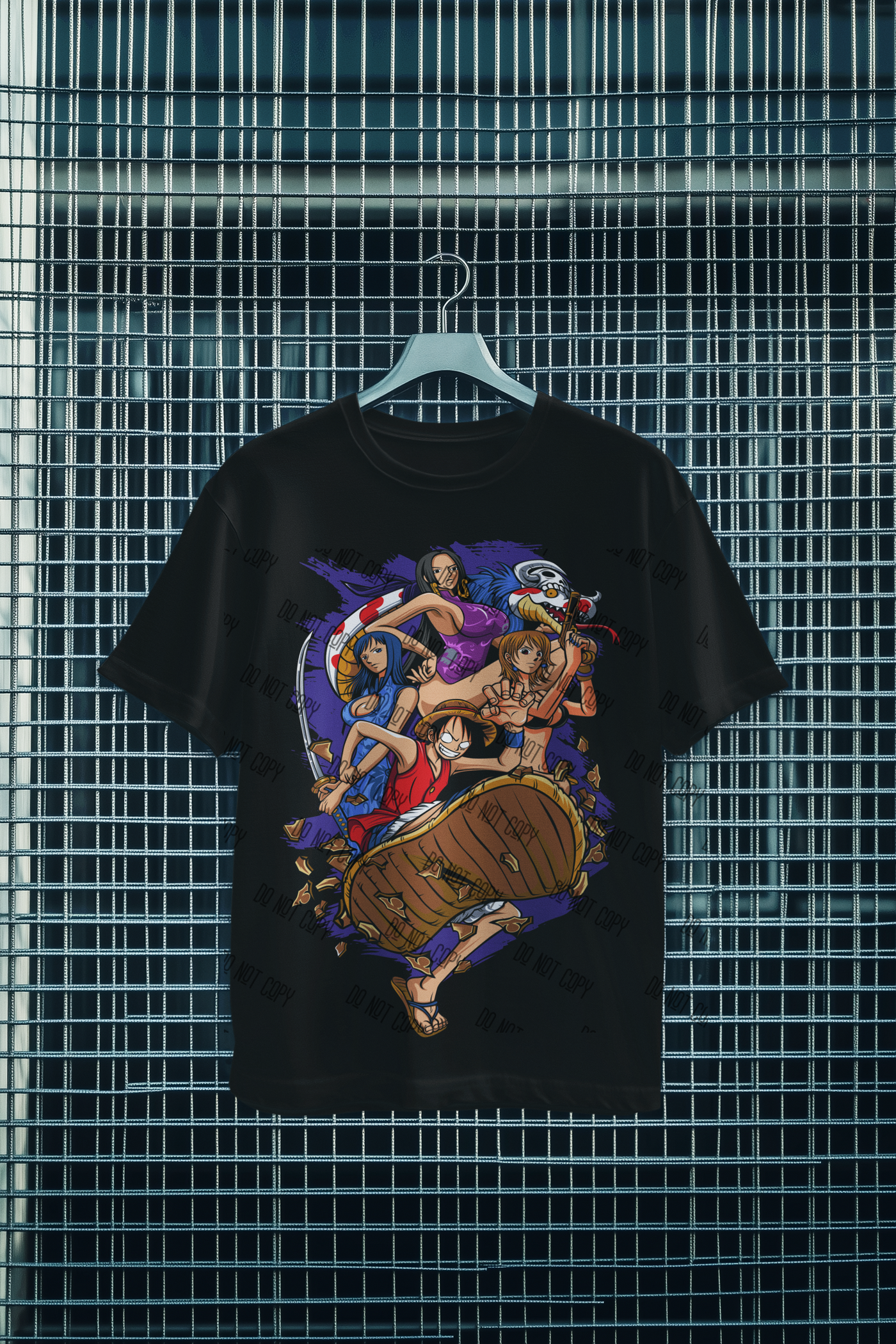 Anime Pirate Adventure DTF Transfer – Nautical Manga-Inspired Design, Ready to Press