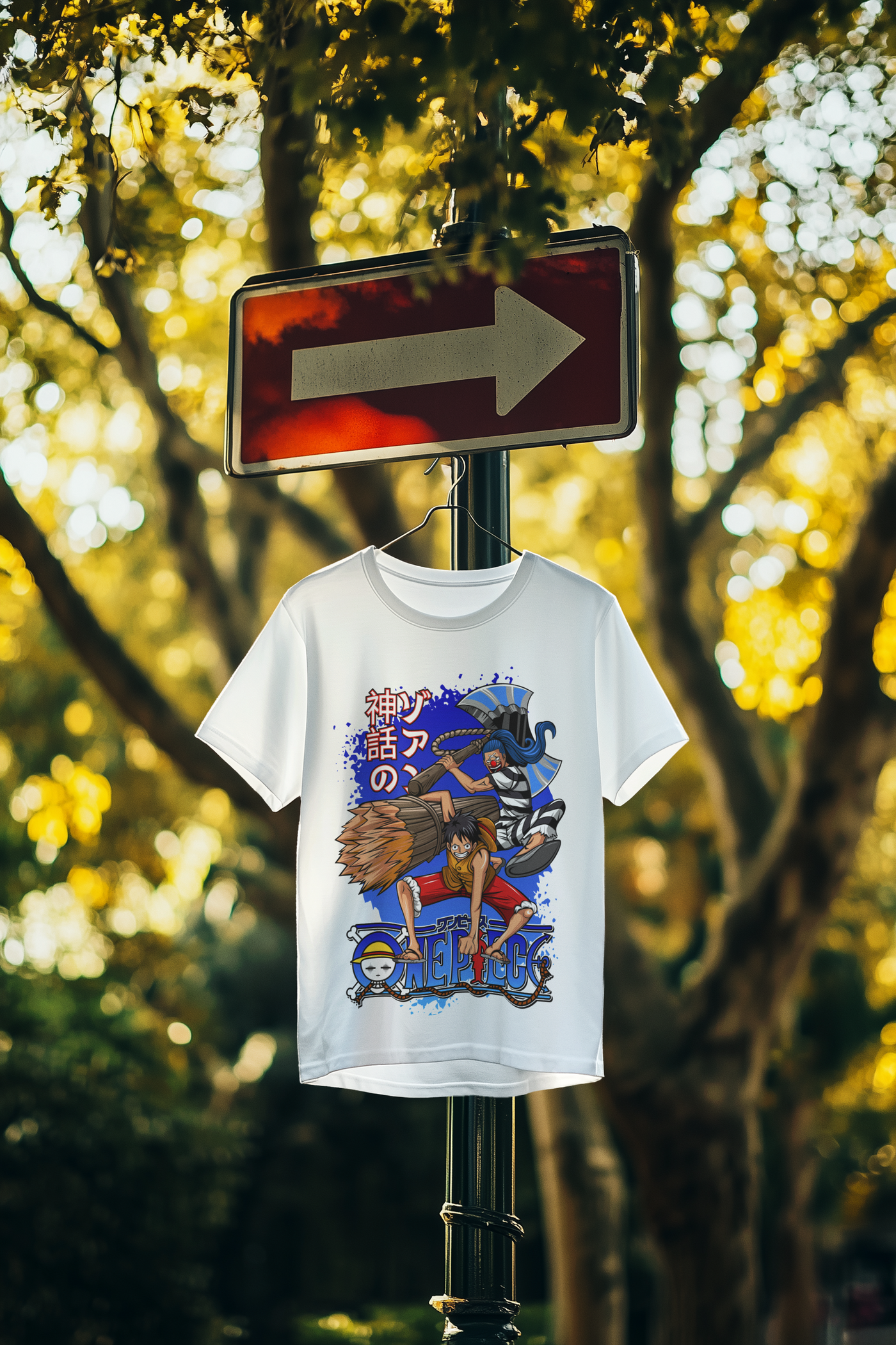 Anime Pirate Adventure DTF Transfer – Nautical Manga-Inspired Design, Ready to Press