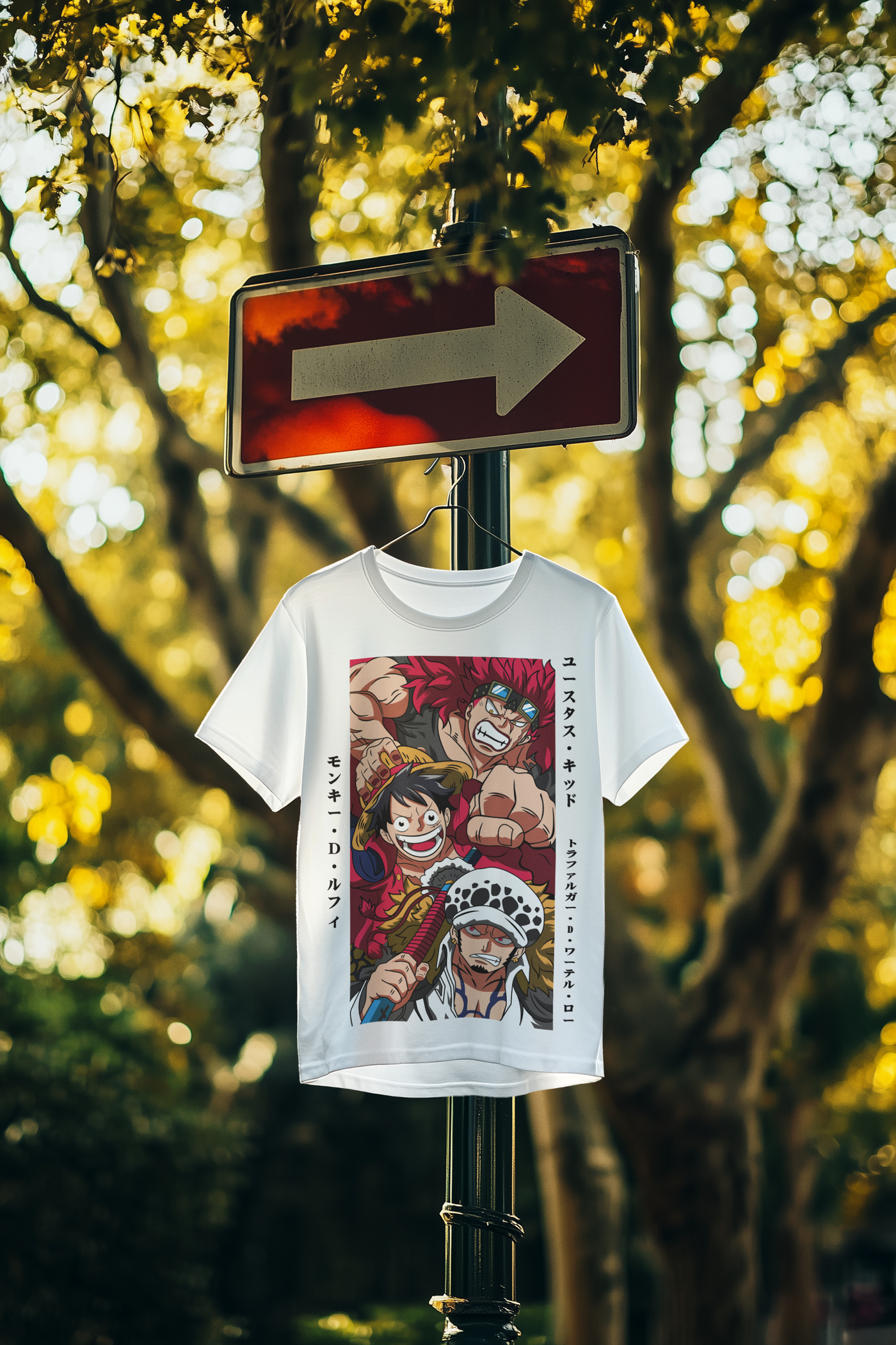 Anime Pirate Adventure DTF Transfer – Nautical Manga-Inspired Design, Ready to Press