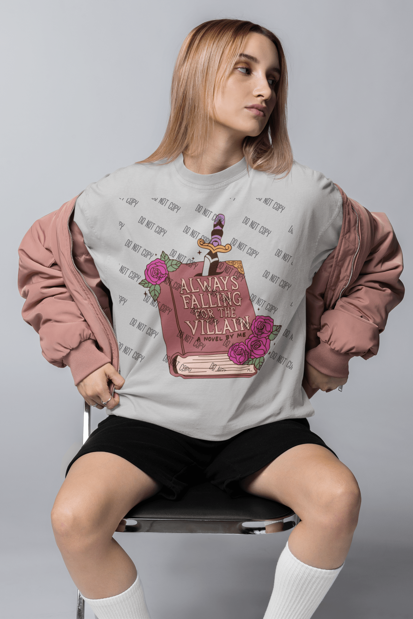 Always Falling for the Villain Gang Sheet DTF | Ready - to - Press | Bold & Edgy Design - KT SUBLIMATION, DTF AND MORE LLC