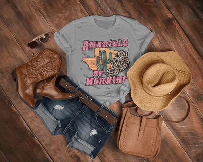 Amarillo By Morning DTF Transfer – Classic Country Western Music Print for Custom Apparel - KT SUBLIMATION, DTF AND MORE LLC