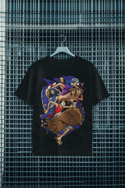 Anime Pirate Adventure DTF Transfer – Nautical Manga - Inspired Design, Ready to Press - KT SUBLIMATION, DTF AND MORE LLC