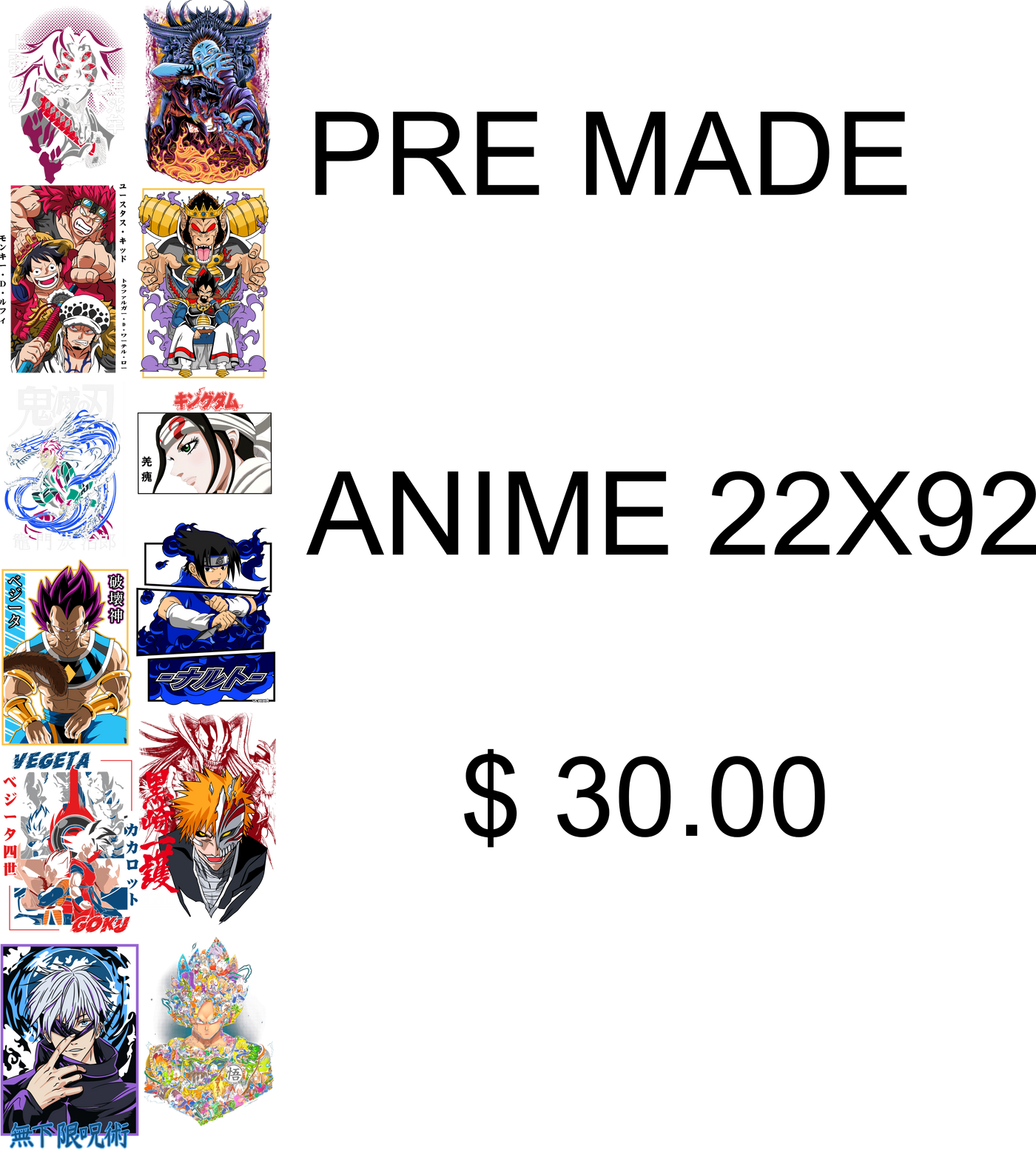 Anime-Inspired DTF Transfer – Kawaii, Bold & Ready to Press!