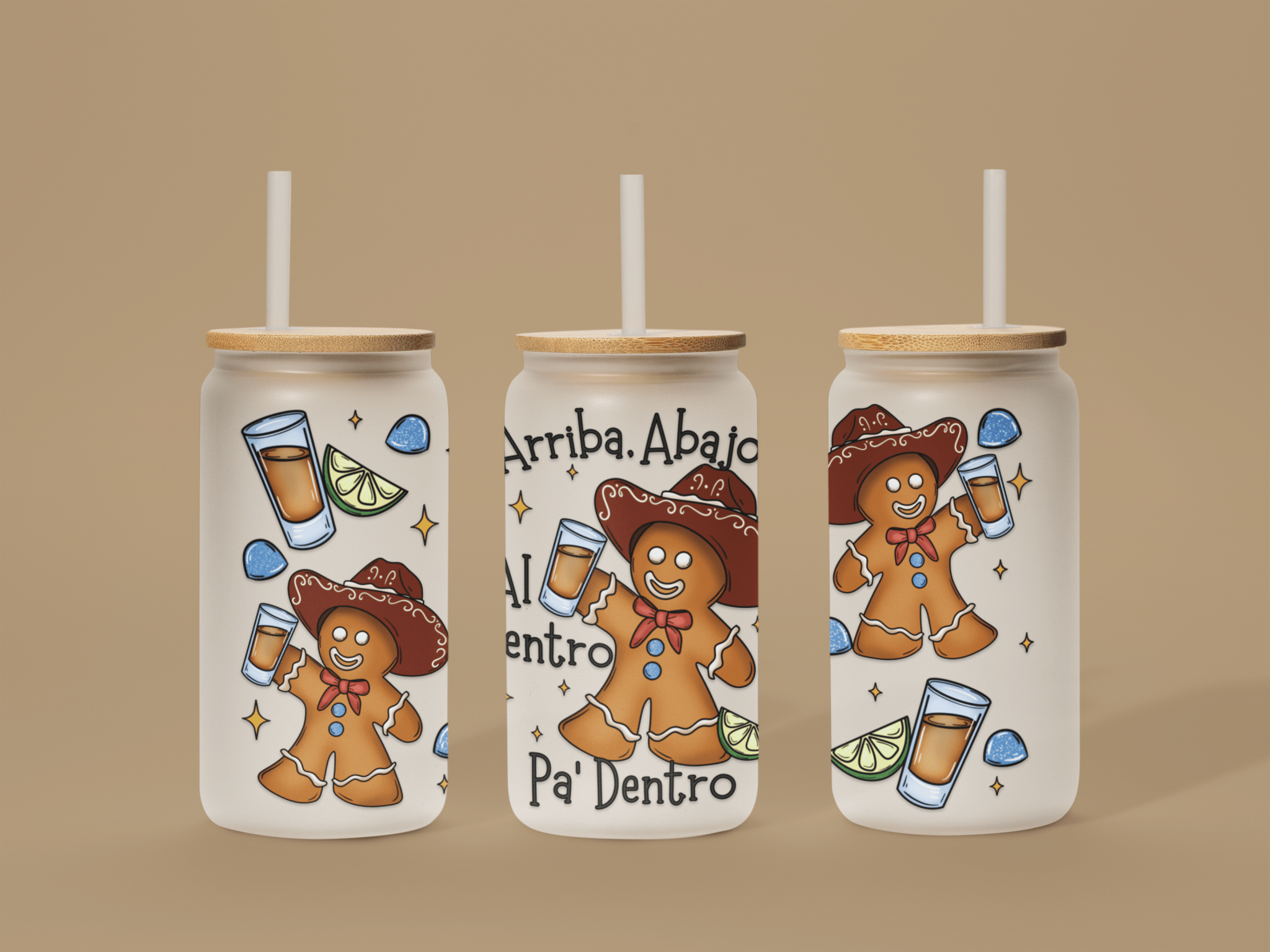 Arriba, Abajo, Al Centro Pa' dentro Boy 16oz UV DTF Wrap - KT SUBLIMATION, DTF AND MORE LLC