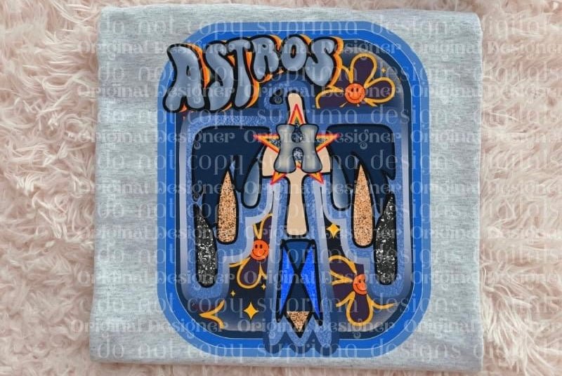 Astros Blue DTF - KT SUBLIMATION, DTF AND MORE LLC