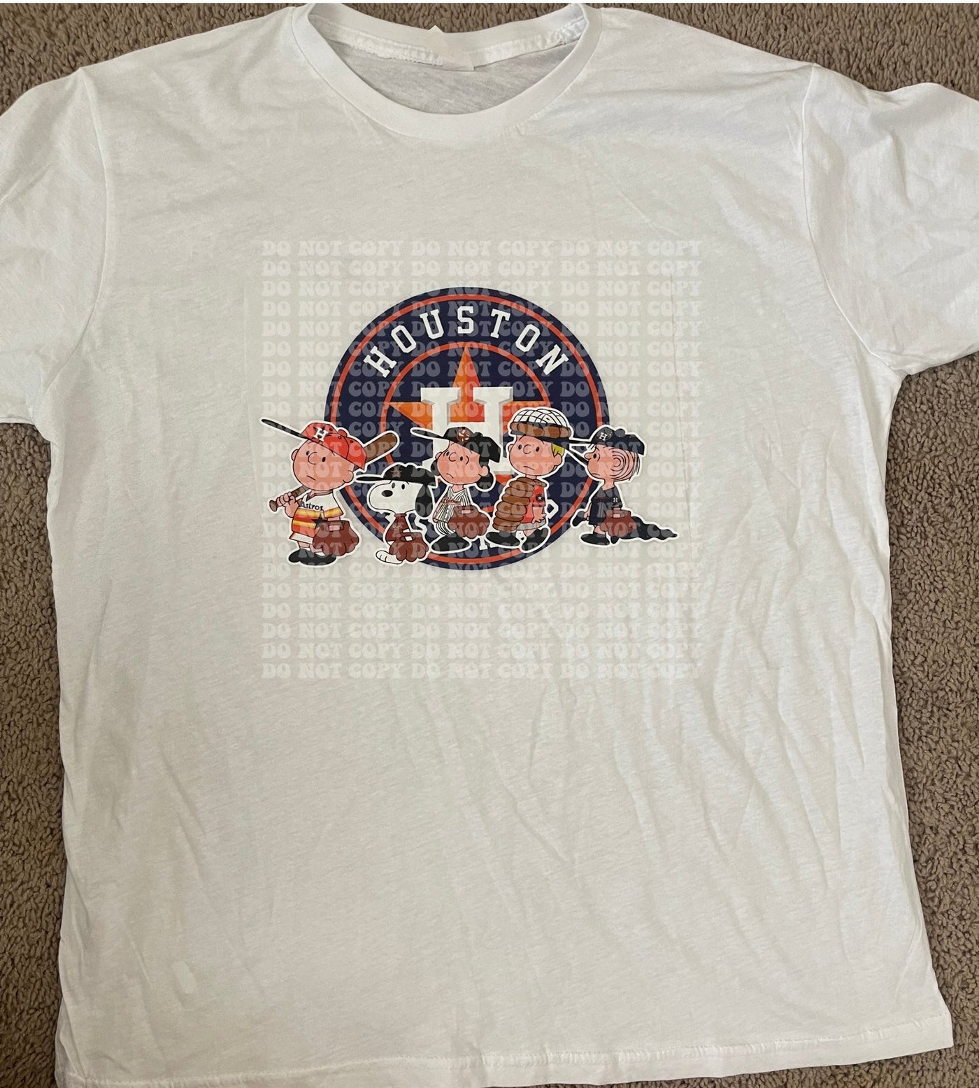 Astros Charlie Brown DTF ready to press transfer - KT SUBLIMATION, DTF AND MORE LLC
