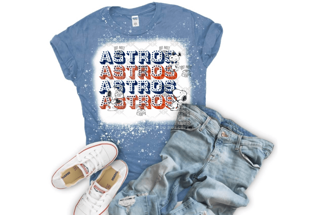 Astros DTF ready to press transfer - KT SUBLIMATION, DTF AND MORE LLC