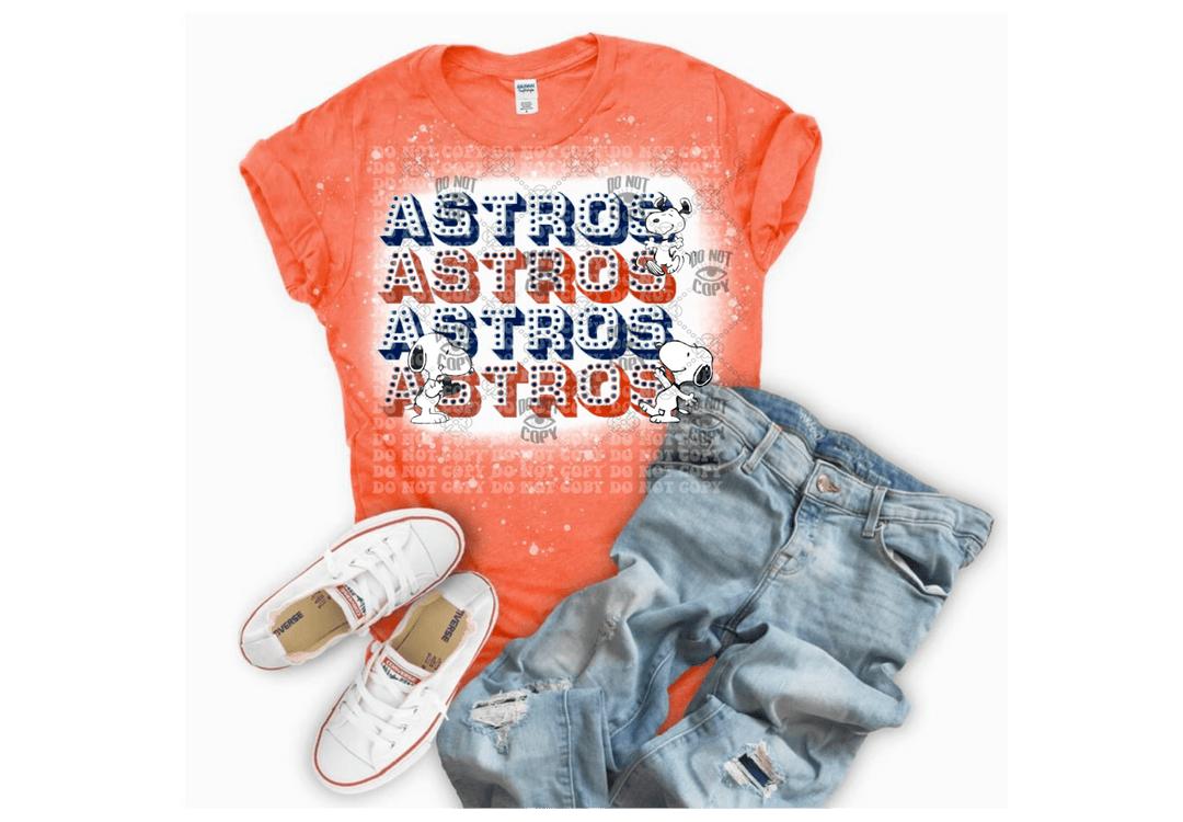Astros DTF ready to press transfer - KT SUBLIMATION, DTF AND MORE LLC