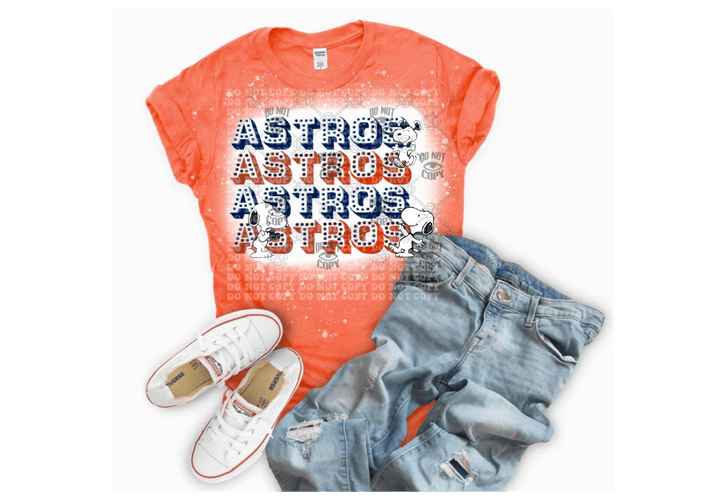 Astros DTF ready to press transfer - KT SUBLIMATION, DTF AND MORE LLC