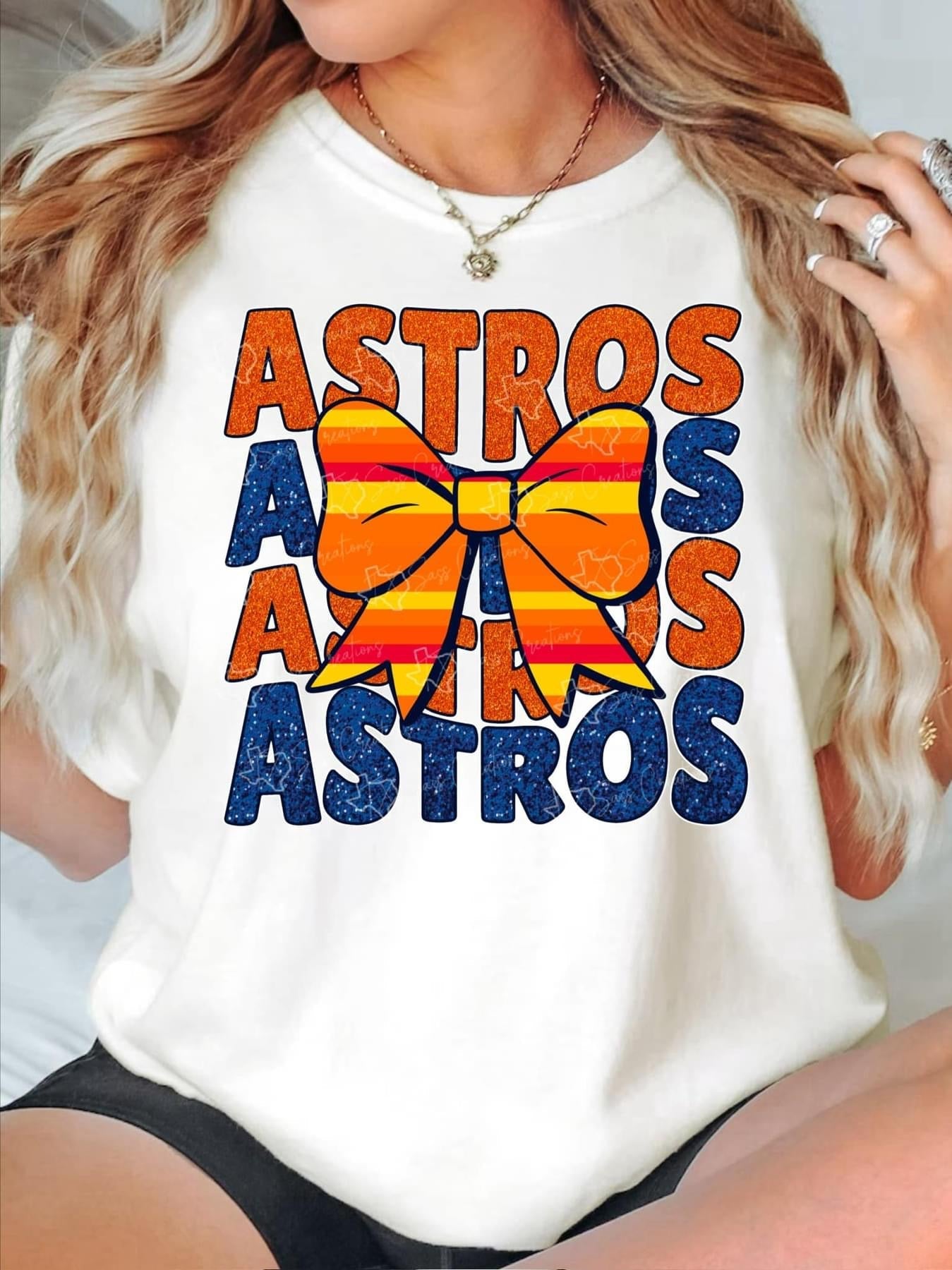 Astros DTF Transfer – Vibrant & Durable Game Day Heat Press Design - KT SUBLIMATION, DTF AND MORE LLC