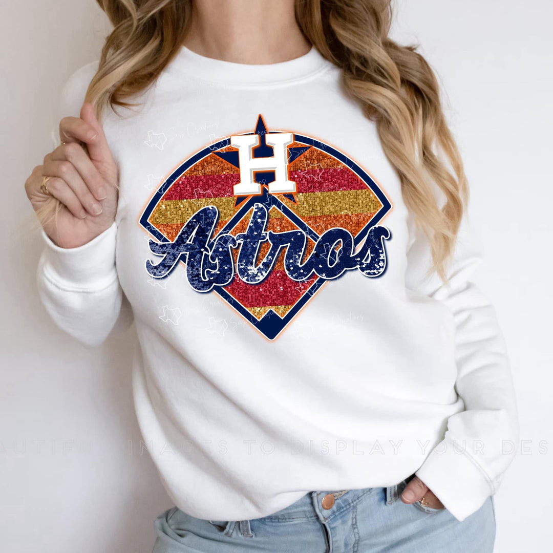 Astros glitter DTF - KT SUBLIMATION, DTF AND MORE LLC
