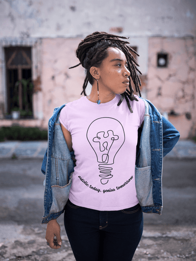 Autistic Today, Genius Tomorrow DTF Transfer – Inspirational Design for Autism Awareness Apparel - KT SUBLIMATION, DTF AND MORE LLC