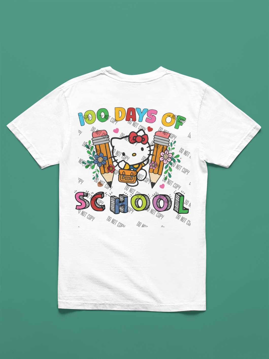 KITTY  100 days  of school DTF