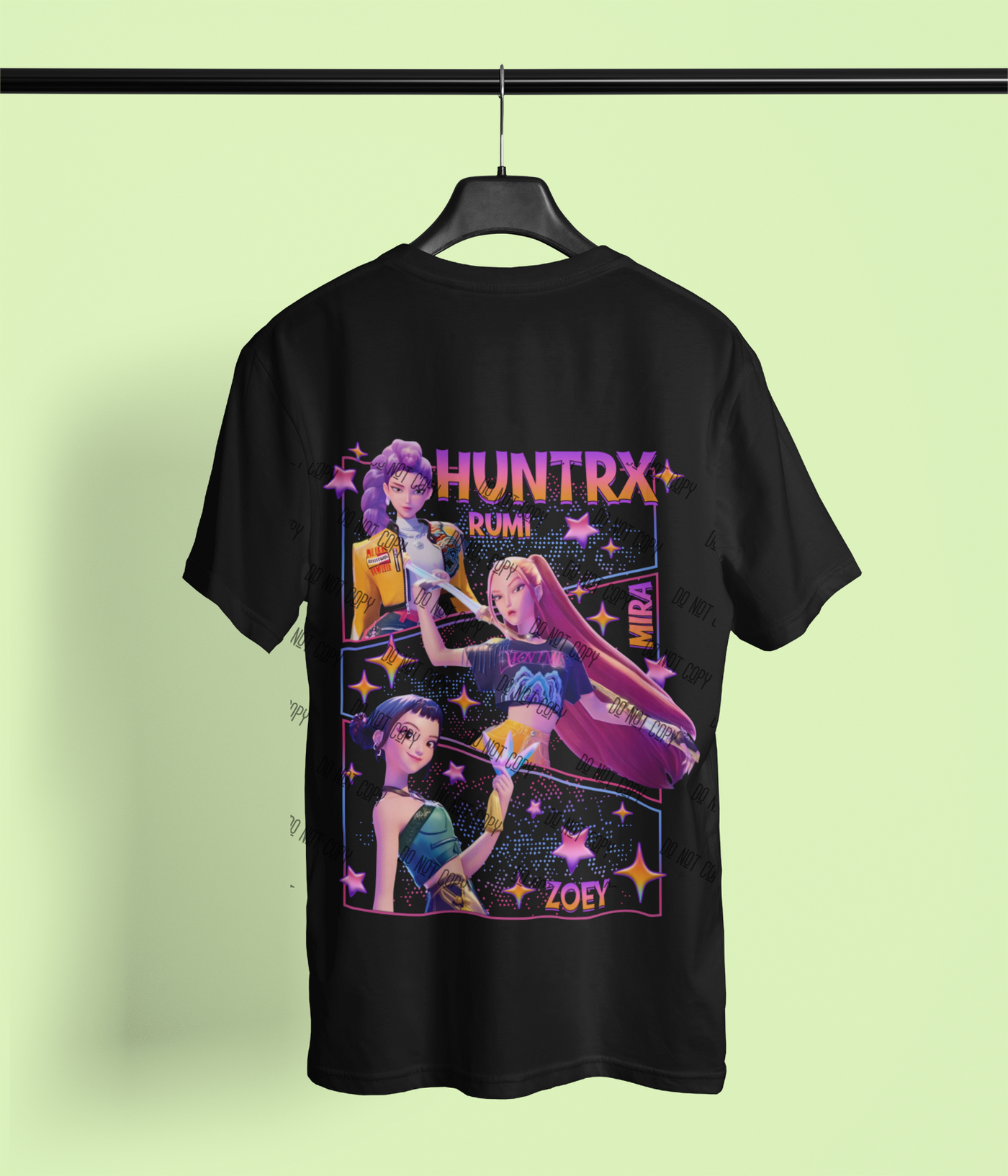K-Pop Demon Hunter DTF Transfer | Ready-to-Press Anime-Inspired Design