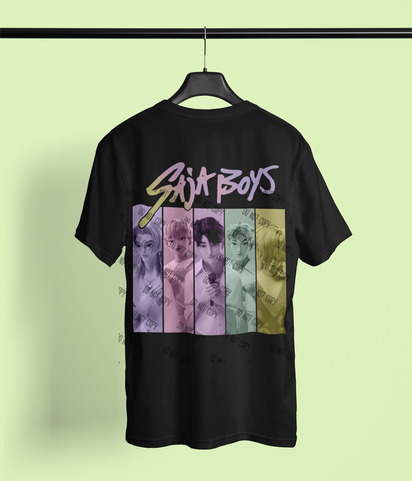 K-Pop Demon Hunter DTF Transfer | Ready-to-Press Anime-Inspired Design