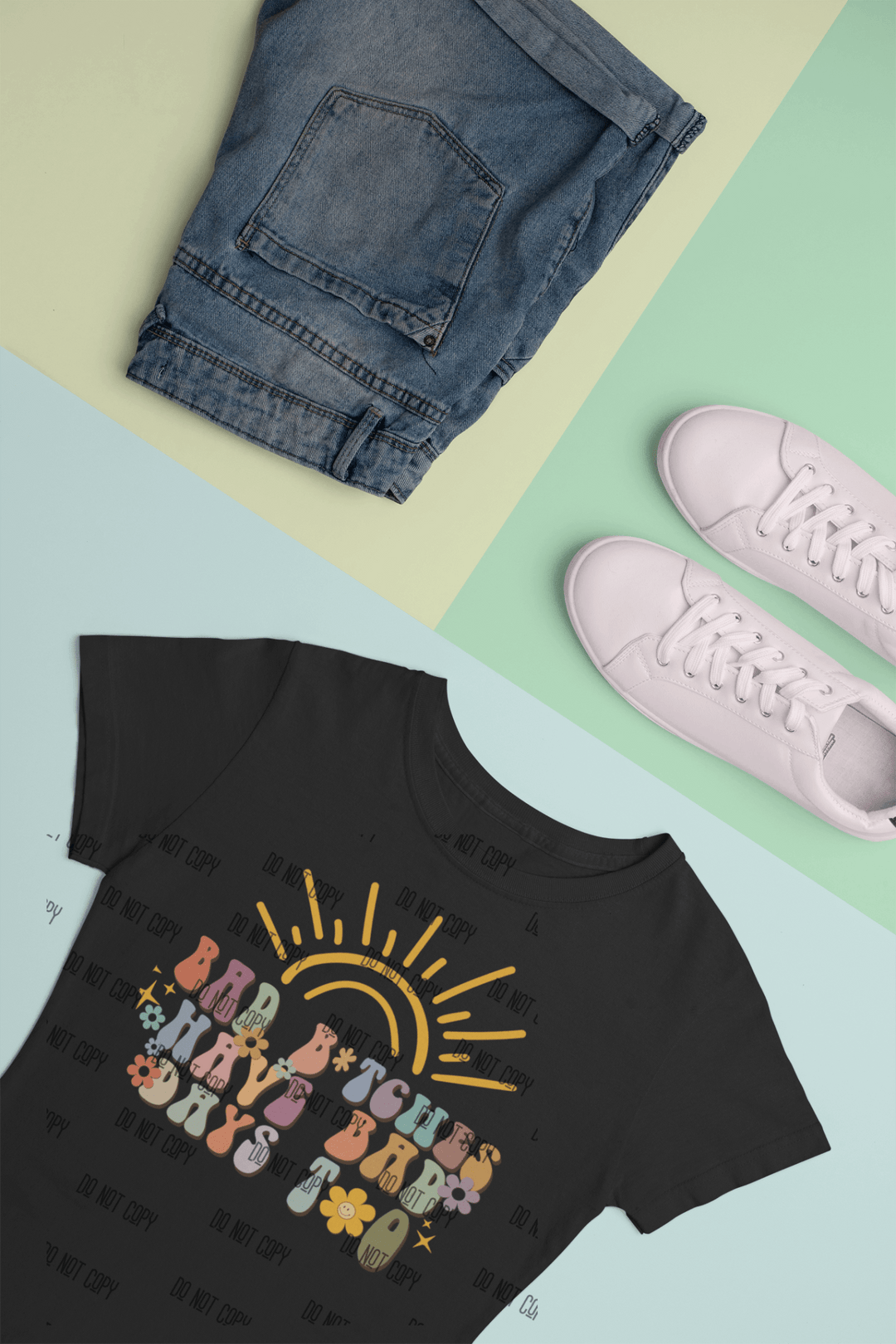 Bad B*tches Have Bad Days Too DTF Transfer – Empowering & Mental Health Awareness Heat Transfer - KT SUBLIMATION, DTF AND MORE LLC