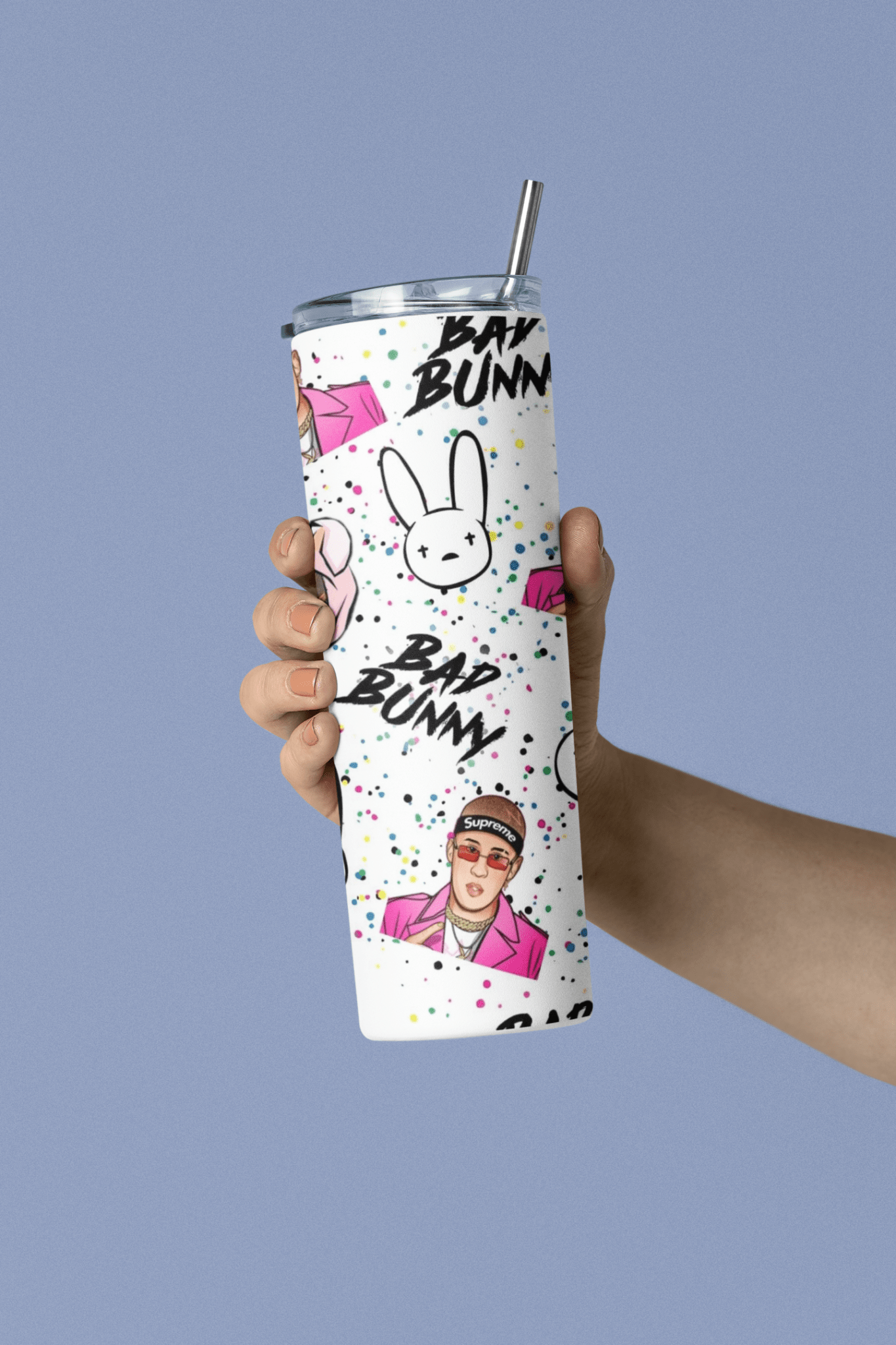 Bad Bunny 20oz sublimation print